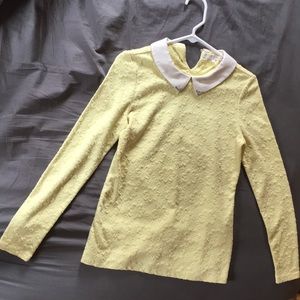 Olive des olive yellow blouse small